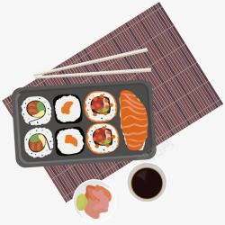 寿司盒饭素材