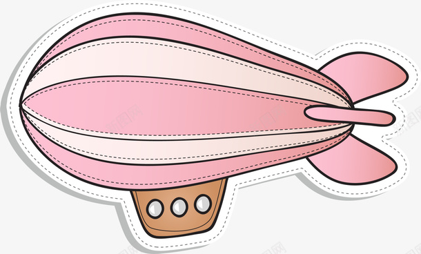 粉色卡通热气球png免抠素材_新图网 https://ixintu.com 卡通飞艇 清新热气球 空中图案 简约飞艇 粉色热气球 装饰图案