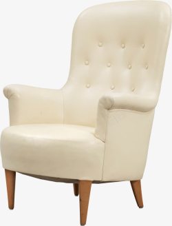 皮质椅白色舒适皮质沙发椅高清图片