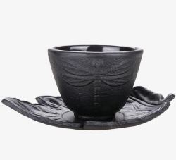 矢量配件黑色茶具茶杯高清图片