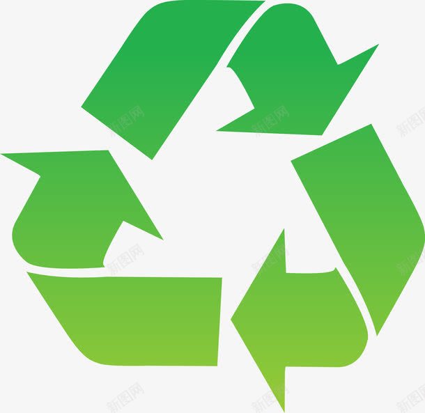 绿色回收图标png_新图网 https://ixintu.com 低能耗 可再生能源 可回收 回收利用 图标 垃圾桶 环保 生态标志 绿叶 绿色 绿色环保