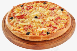 夏威夷披萨实物美味夏威夷披萨高清图片