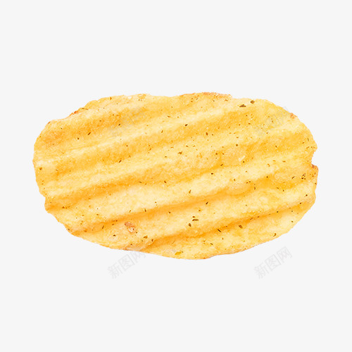 一个薯片png免抠素材_新图网 https://ixintu.com 矢量装饰 美食 薯片 装饰 食物 黄色
