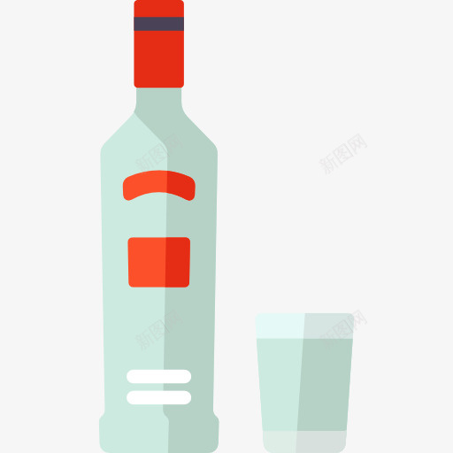 质感白酒标图标png_新图网 https://ixintu.com 卡通有趣 彩色底纹 白酒 矢量图案 设计图 饮料