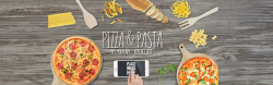 ps灯箱海报菜单披萨订餐海报高清图片