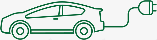 绿色线条电力汽车png免抠素材_新图网 https://ixintu.com 世界环境日 汽车 爱护环境 环保 生态循环 电力 线条车辆 自然