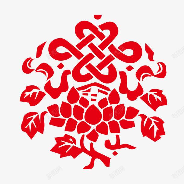 中国结装饰花案png免抠素材_新图网 https://ixintu.com 中国风 传统 吉祥 图案 祥云 装饰