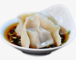 新年饺子蘸酱料素材