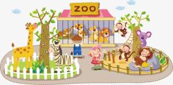 动物园老虎卡通高清图片