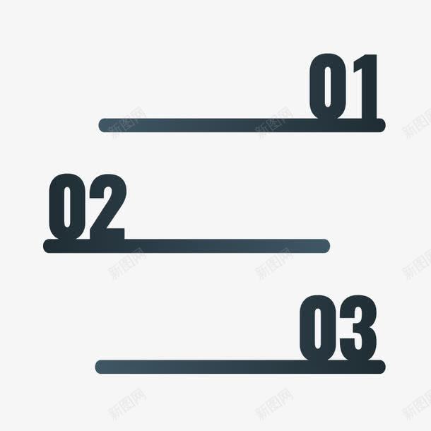123横条矢量图ai免抠素材_新图网 https://ixintu.com 数字框 高清 矢量图