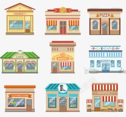 杂货铺png卡通手绘商务建筑高清图片