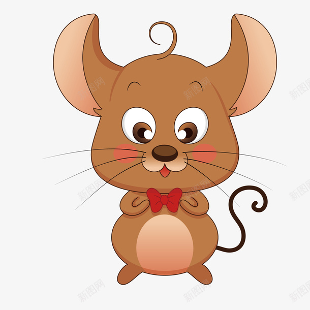 大耳朵呆萌的老鼠矢量图eps免抠素材_新图网 https://ixintu.com 动物 卡通 图案 大眼睛 小清新 彩色 棕色 生物 矢量图 简约 老鼠 老鼠宝宝 老鼠生日 鼠