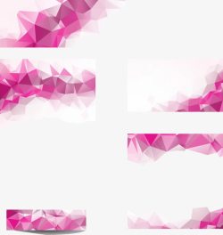 紫色玫瑰花名片多边形几何炫彩背景高清图片