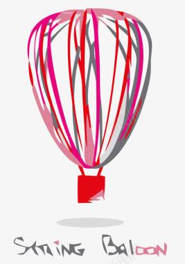 热气球logo矢量图图标图标