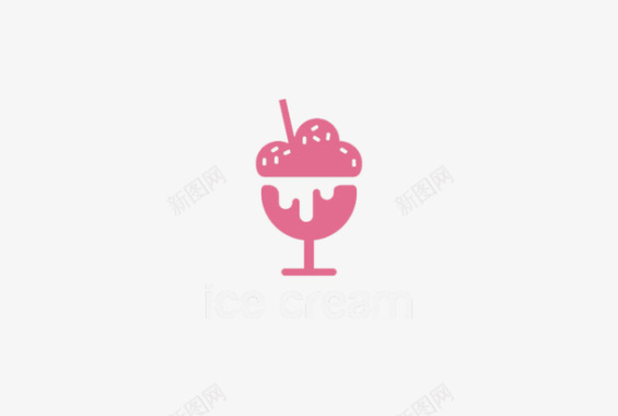 创意时尚甜品logo图标图标