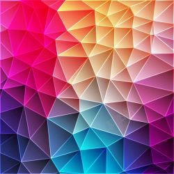 三角菱形暗彩色绚丽立体褶皱折纸背景高清图片