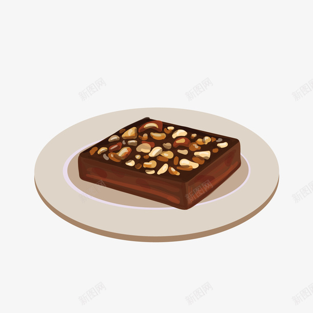 营养阿胶糕png免抠素材_新图网 https://ixintu.com 中式甜品 中式甜食 手绘食物 甜品设计 美食设计 营养食品 食物设计