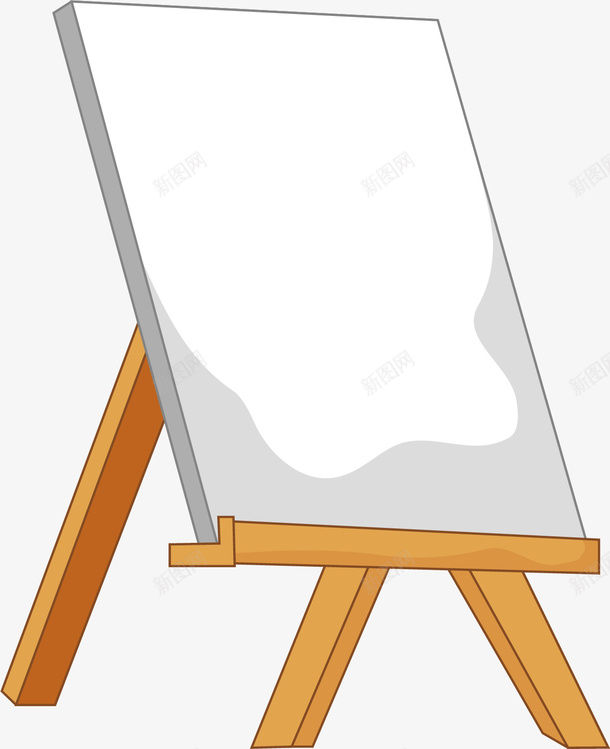 手绘白色画板png免抠素材_新图网 https://ixintu.com 创意图 可爱 彩色 手绘图 时尚 漫画 画板