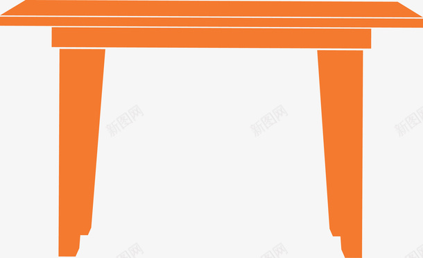 橙色卡通餐桌png免抠素材_新图网 https://ixintu.com 中式 中式餐桌 卡通 室内家具 家具 家居 木制 桌子 桌椅 餐桌 饭桌