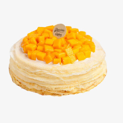 芒果果粒芒果粒蛋糕元素图高清图片