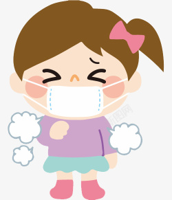 预防流感感冒预防咳咳图标高清图片