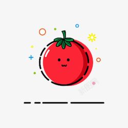 蔬菜散落可爱番茄高清图片