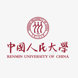 红色中国人民大学logo标识矢量图图标图标