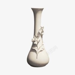 玉花瓶餐桌陶瓷花瓶摆件玉瓷花器结婚高清图片