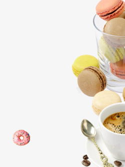 甜品区彩色马卡龙甜品高清图片