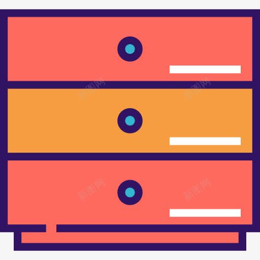 内阁图标png_新图网 https://ixintu.com 办公 商业 家具 家具和家居 文件柜 档案