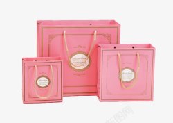 粉色伴手礼袋粉色礼物盒手提袋高清图片
