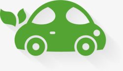 绿色环保汽车生态环境保护图标高清图片