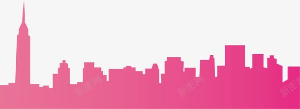 紫色大楼大厦png免抠素材_新图网 https://ixintu.com 大楼 楼房 渐变都市 紫色大厦 繁华城市 装饰图案