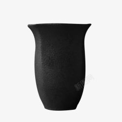 现代花器黑色开口型花瓶高清图片