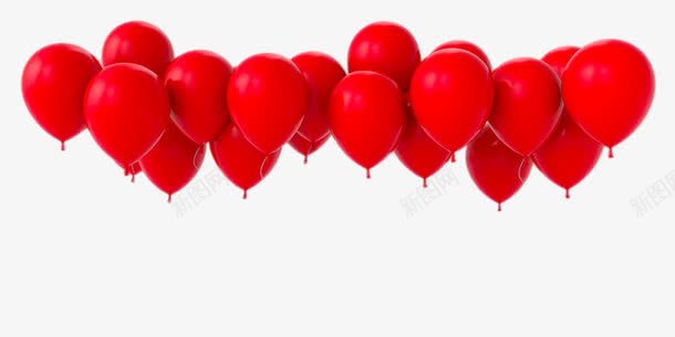 很多红色气球png免抠素材_新图网 https://ixintu.com png图片 png图片素材 免费png素材 喜庆 气球 生活百科 结婚