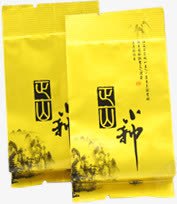 春天促销黄色茶叶包装素材