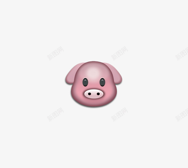 粉色小猪头的表情png免抠素材_新图网 https://ixintu.com emoji表情 可爱 小猪 猪头 符号 粉色 表情