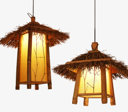 中式灯中式怀旧餐厅鸟笼灯高清图片