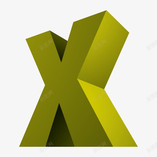 3D字母Xpng免抠素材_新图网 https://ixintu.com 立体 艺术字 青色