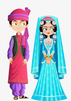 文莱传统婚礼服饰素材
