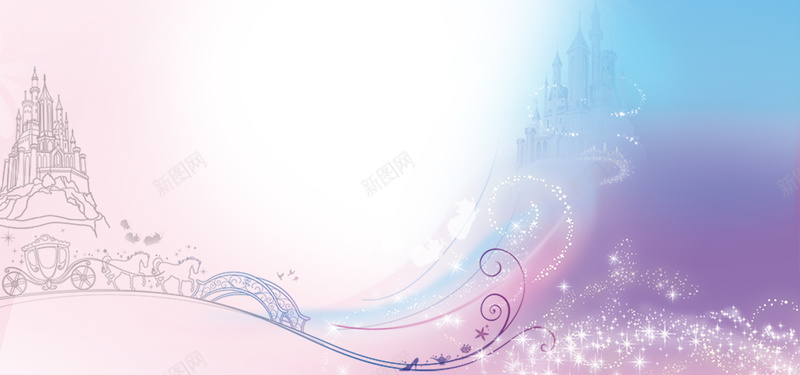 粉色梦幻迪士尼城堡背景jpg设计背景_新图网 https://ixintu.com 卡通 城堡 手绘 星光 梦幻 海报banner 童趣 粉色 背景 迪士尼