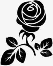 墨迹玫瑰婚礼水牌logo图标图标