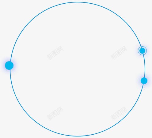 蓝色圆圈png免抠素材_新图网 https://ixintu.com 发光圆圈 圆圈 活动 背景装饰 蓝色