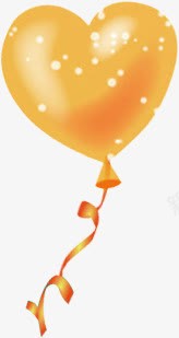 卡通橙色温暖气球png免抠素材_新图网 https://ixintu.com 卡通 橙色 气球 温暖 素材
