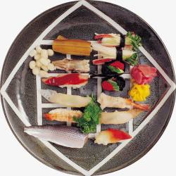 三文鱼拼盘寿司料理拼盘高清图片