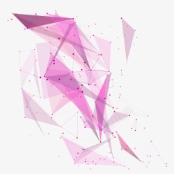 处女座星座紫紫色星空小三角装饰高清图片