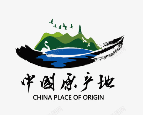 中国原产地LOGO矢量图图标图标