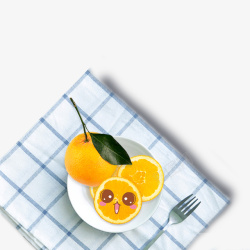 可爱的桌子橙子高清图片