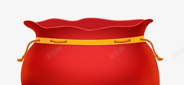 红色福袋png免抠素材_新图网 https://ixintu.com 口袋 矢量素材 礼物 福袋 红色 袋子