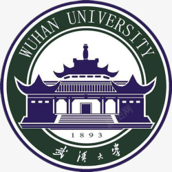 卡通手绘武汉大学素材